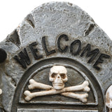 National Tree Company Halloween Skeleton Holding a Tombstone Decoration, 12 Inches