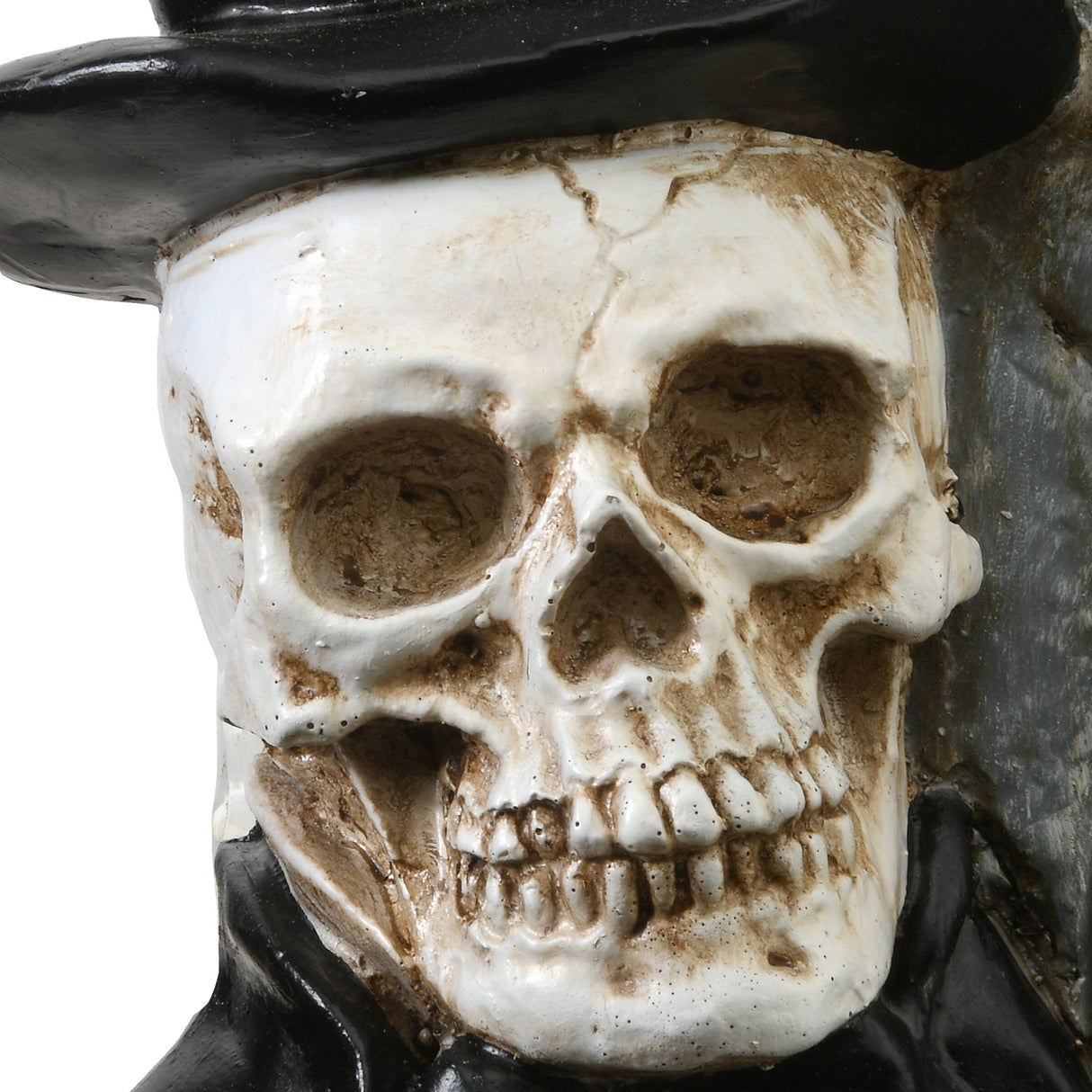 National Tree Company Halloween Skeleton Holding a Tombstone Decoration, 12 Inches