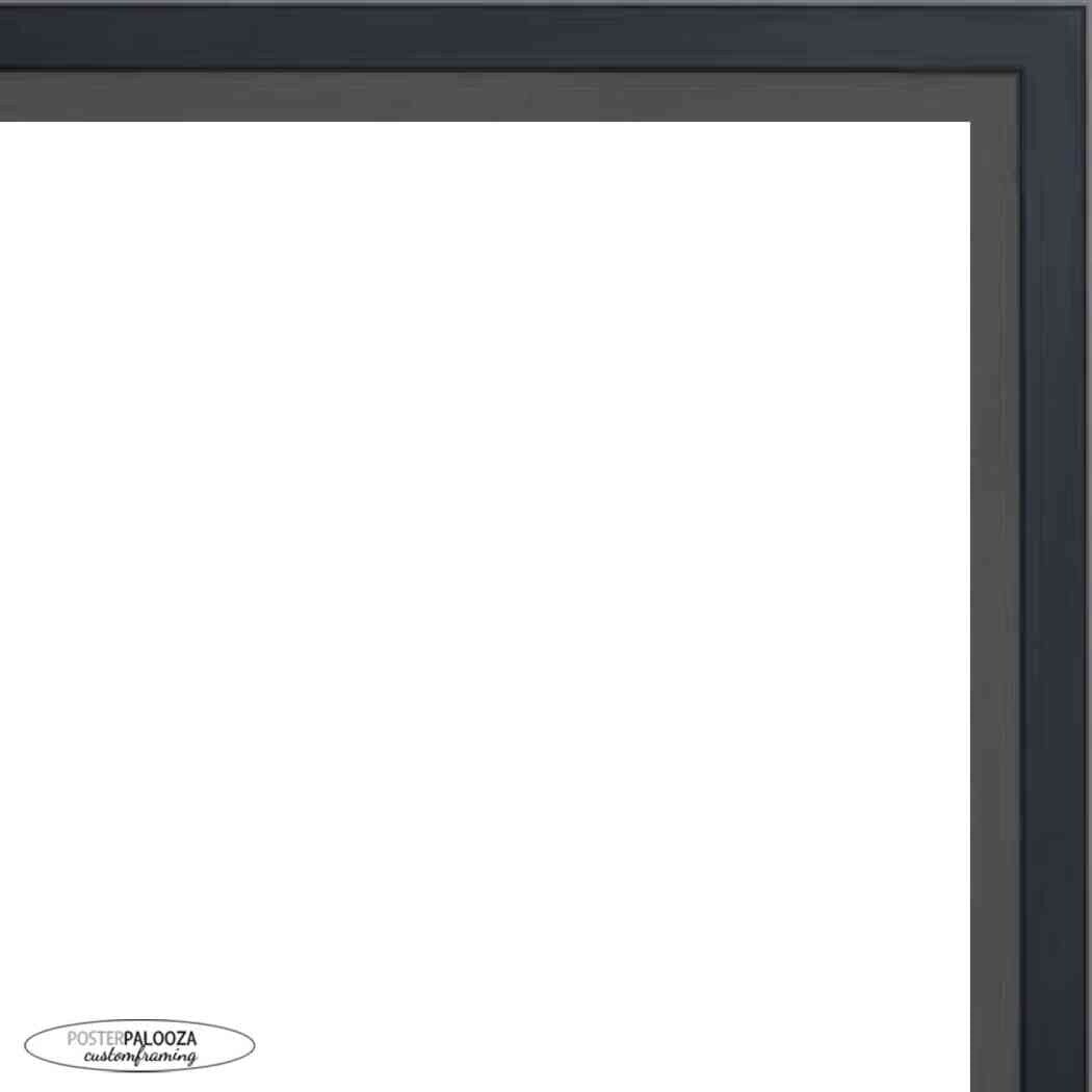 12x10 Contemporary Black Complete Wood Picture Frame with UV Acrylic, Foam Board Backing, & Hardware