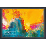 12x10 Contemporary Black Complete Wood Picture Frame with UV Acrylic, Foam Board Backing, & Hardware