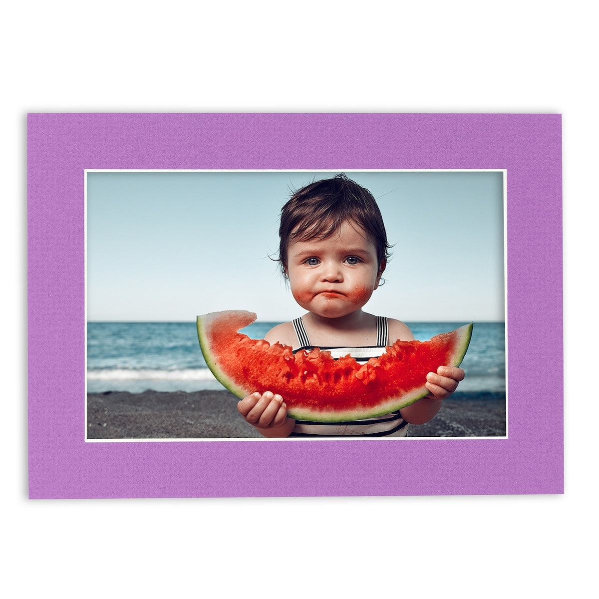 12x16 Mat for 8x12 Photo - Dark Purple Matboard for Frames Measuring 12 x 16 Inches - To Display Art Measuring 8 x 12 Inches