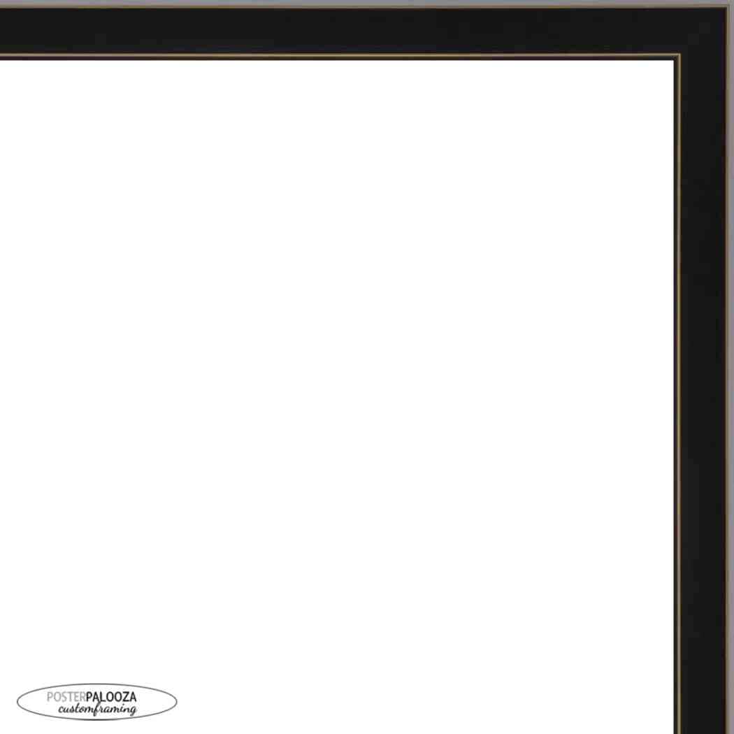 12x18 Contemporary Black Complete Wood Picture Frame with UV Acrylic, Foam Board Backing, & Hardware