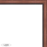 12x18 Traditional Mahogany Complete Wood Picture Frame with UV Acrylic, Foam Board Backing, & Hardware