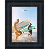 12x22 Traditional Black Complete Wood Picture Frame with UV Acrylic, Foam Board Backing, & Hardware