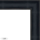 12x22 Traditional Black Complete Wood Picture Frame with UV Acrylic, Foam Board Backing, & Hardware