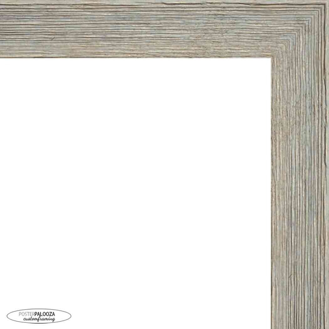 12x36 Distressed/Aged Contrast Grey Wood Picture Panoramic Frame - Panoramic Poster Frame
