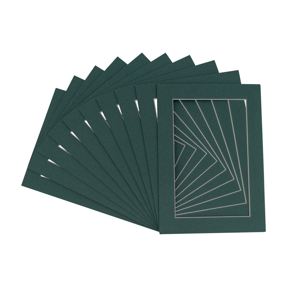 12x36 Mat Bevel Cut for 10x30 Photos - Acid Free Forest Green Precut Matboard - For Pictures, Photos, Framing