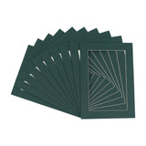 12x36 Mat Bevel Cut for 10x30 Photos - Acid Free Forest Green Precut Matboard - For Pictures, Photos, Framing