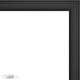 12x36 Traditional Black Complete Wood Panoramic Frame with UV Acrylic, Foam Board Backing, & Hardware