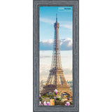 12x4 Rustic Complete Wood Picture Frame with UV Acrylic Plexiglass, Foam Board Backing & Hardware Included - 12x4 Inch Frame