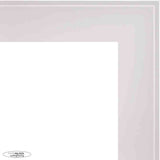 12x6 Contemporary White Complete Wood Picture Frame with UV Acrylic, Foam Board Backing, & Hardware
