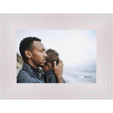 12x6 Contemporary White Complete Wood Picture Frame with UV Acrylic, Foam Board Backing, & Hardware