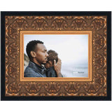 12x6 Ornate Gold Complete Wood Picture Frame with UV Acrylic, Foam Board Backing, & Hardware