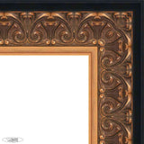 12x6 Ornate Gold Complete Wood Picture Frame with UV Acrylic, Foam Board Backing, & Hardware