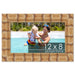 12x8 Bamboo Natural Complete Wood Picture Frame with UV Acrylic, Foam Board Backing, & Hardware