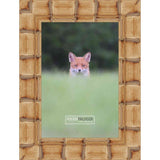 12x8 Bamboo Natural Complete Wood Picture Frame with UV Acrylic, Foam Board Backing, & Hardware