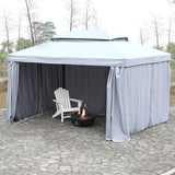 13 Ft. W X 10 Ft. D Metal Patio Gazebo