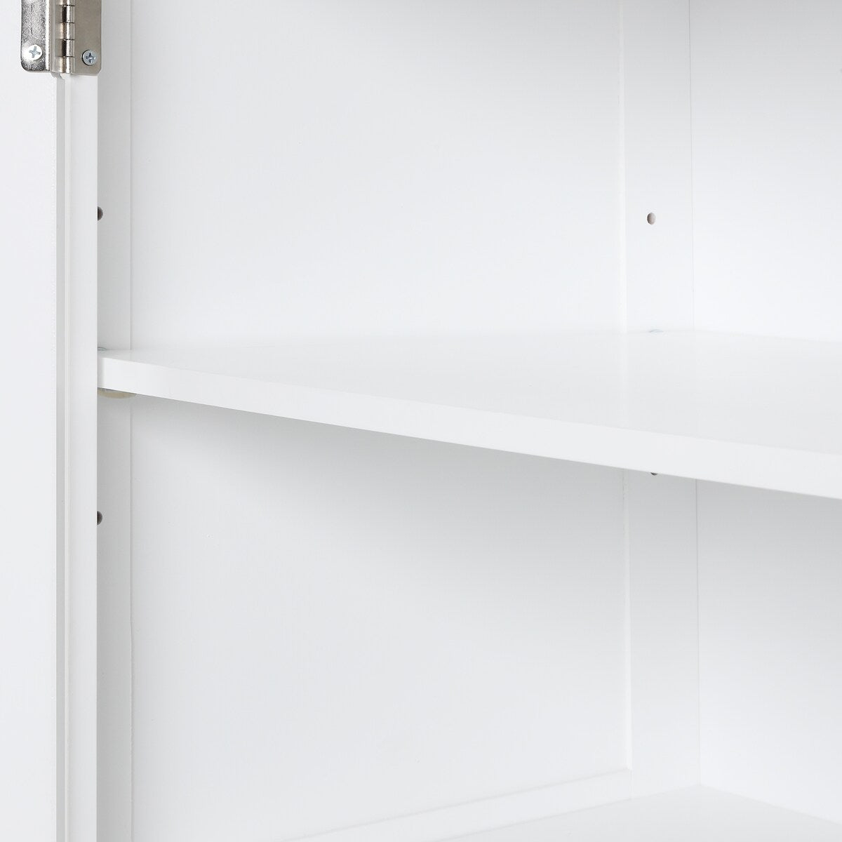 13 in. W x 20 in. D x 68.1 in. H Linen Cabinet with Two Different Size Drawers and Adjustable Shelf