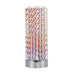 13.5" Accent Lamp w/ Faceted Glass Shade