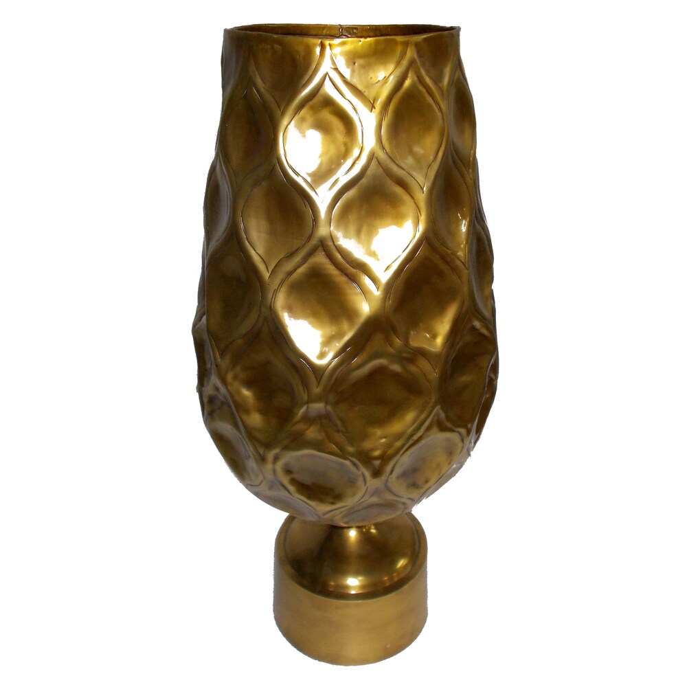 Aluminum and Iron 13.5-inch x 29.5-inch Vase