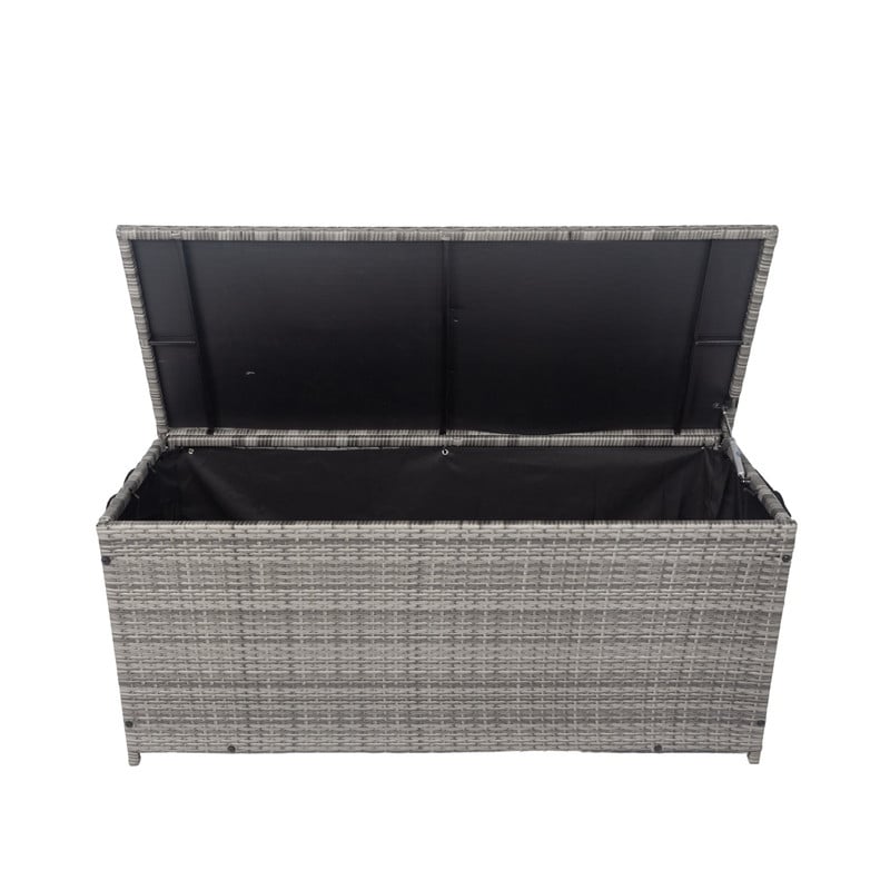 130/200 Gallon Rattan Wicker Patio Outdoor Cushion Storage Box