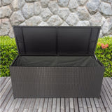 130/200 Gallon Rattan Wicker Patio Outdoor Cushion Storage Box