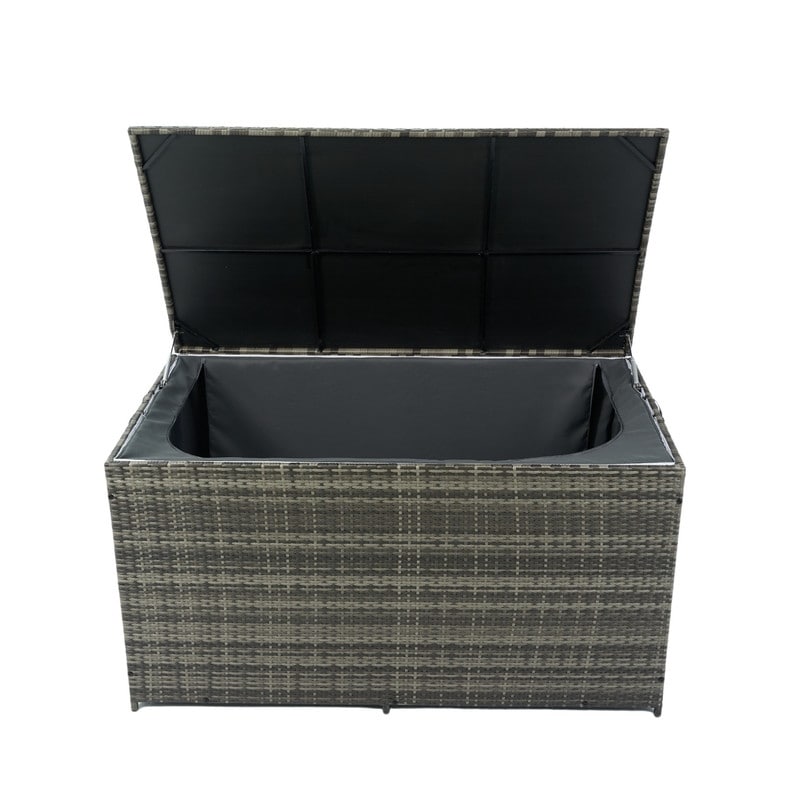 130/200 Gallon Rattan Wicker Patio Outdoor Cushion Storage Box