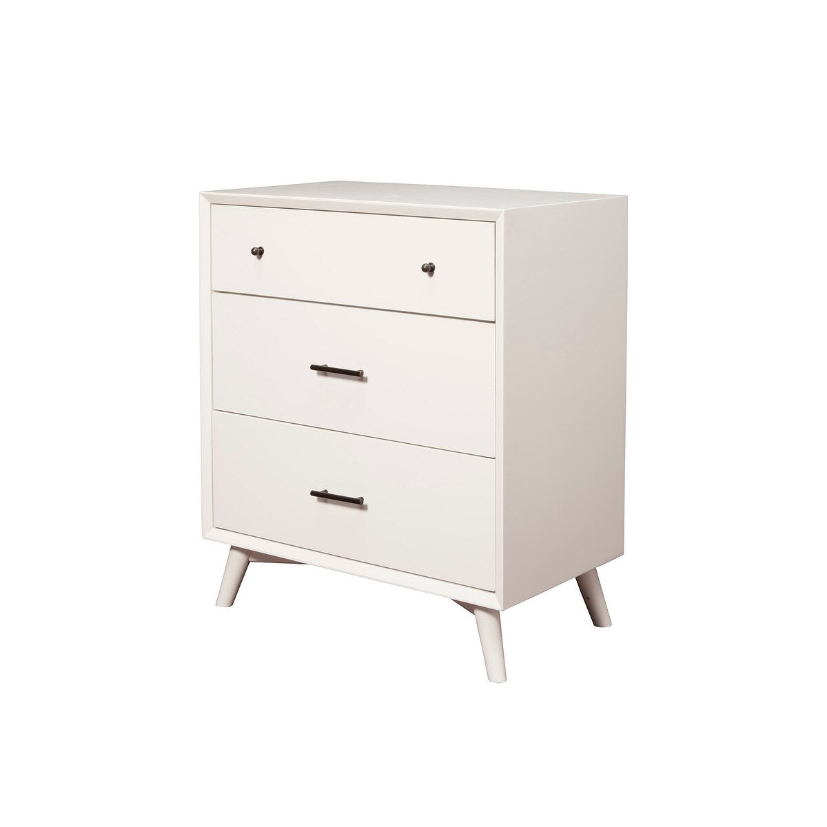 1329APB Brown Contemporary Mid Century 3-Drawer Compact Chest