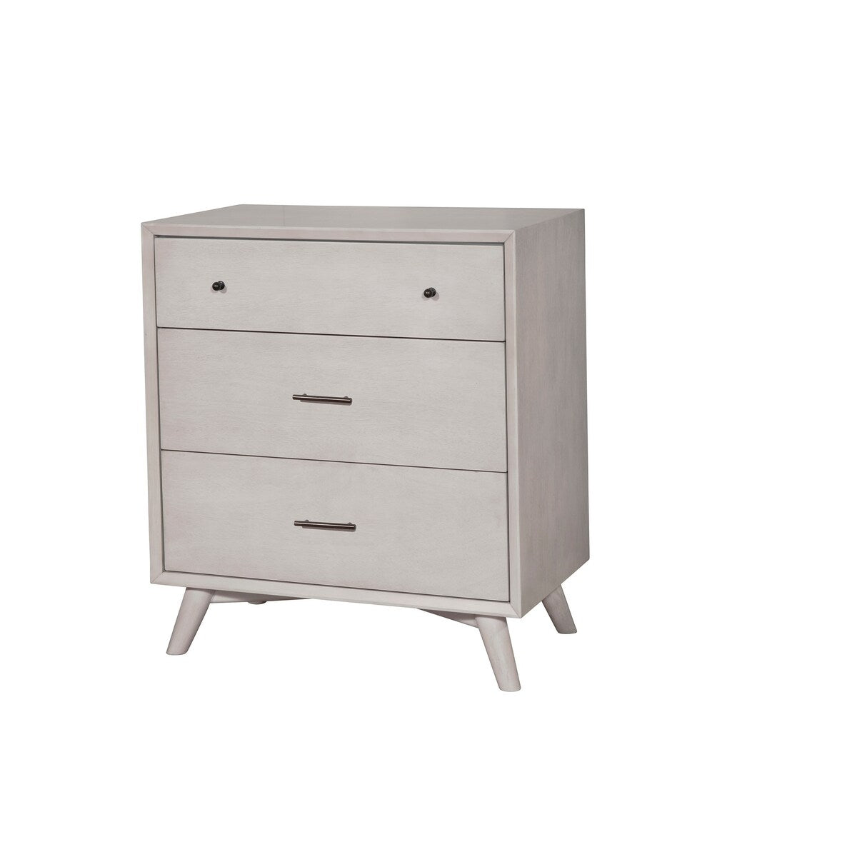 1329APB Brown Contemporary Mid Century 3-Drawer Compact Chest