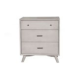 1329APB Brown Contemporary Mid Century 3-Drawer Compact Chest