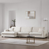 134*54"Oversized Corduroy Sectional Sofa