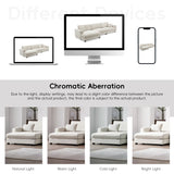 134*54"Oversized Corduroy Sectional Sofa