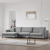 134*54"Oversized Corduroy Sectional Sofa