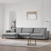 134*54"Oversized Corduroy Sectional Sofa