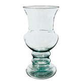 13" Glass Urn Vase