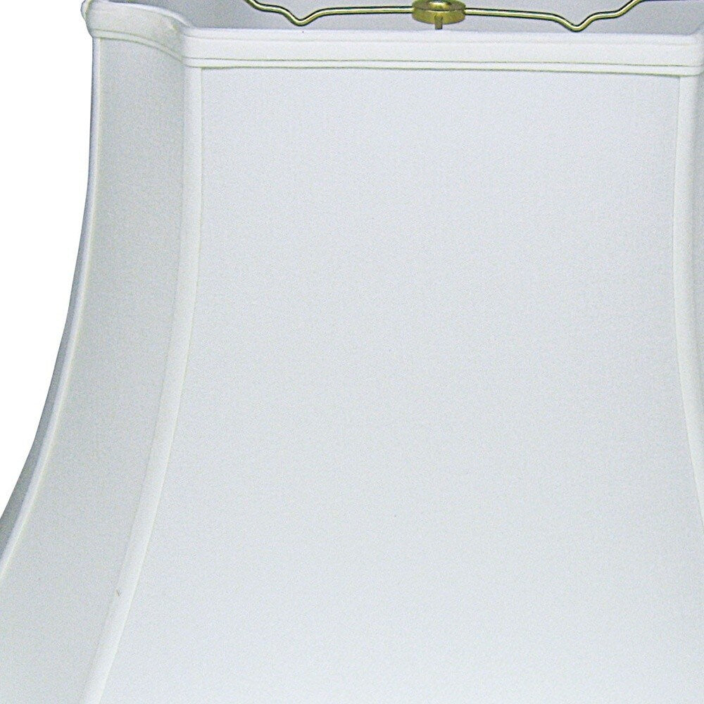 HomeRoots 13" Snow Inverted Rectangle Shantung Lampshade - 13''x13''x10''