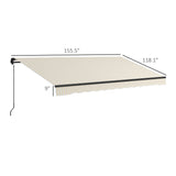 13' x 10' motorized retractable awning