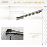 13' x 10' motorized retractable awning