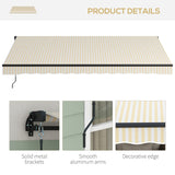 13' x 10' motorized retractable awning