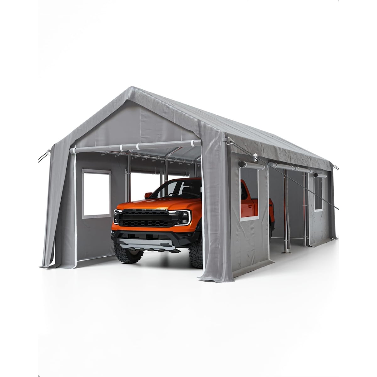 13'x25' Oversized Carport - Grey_13'x25'