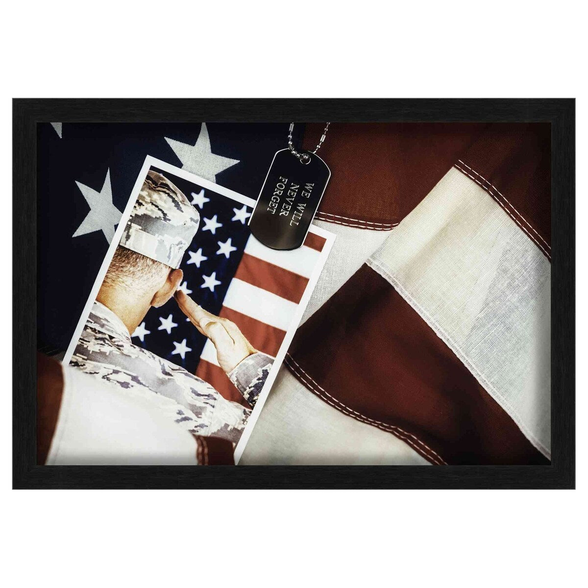 13x16 Light Black | 1" Depth of Usuable Space| Vertical or Horizontal Display | Interior Size 13x16 or 16x13 In