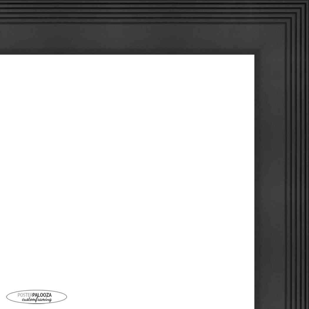 13x18 Contemporary Black Complete Wood Picture Frame with UV Acrylic, Foam Board Backing, & Hardware