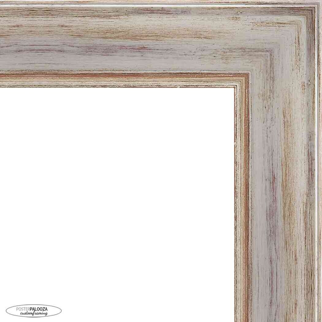 13x19 Contemporary White Complete Wood Picture Frame with UV Acrylic, Foam Board Backing, & Hardware