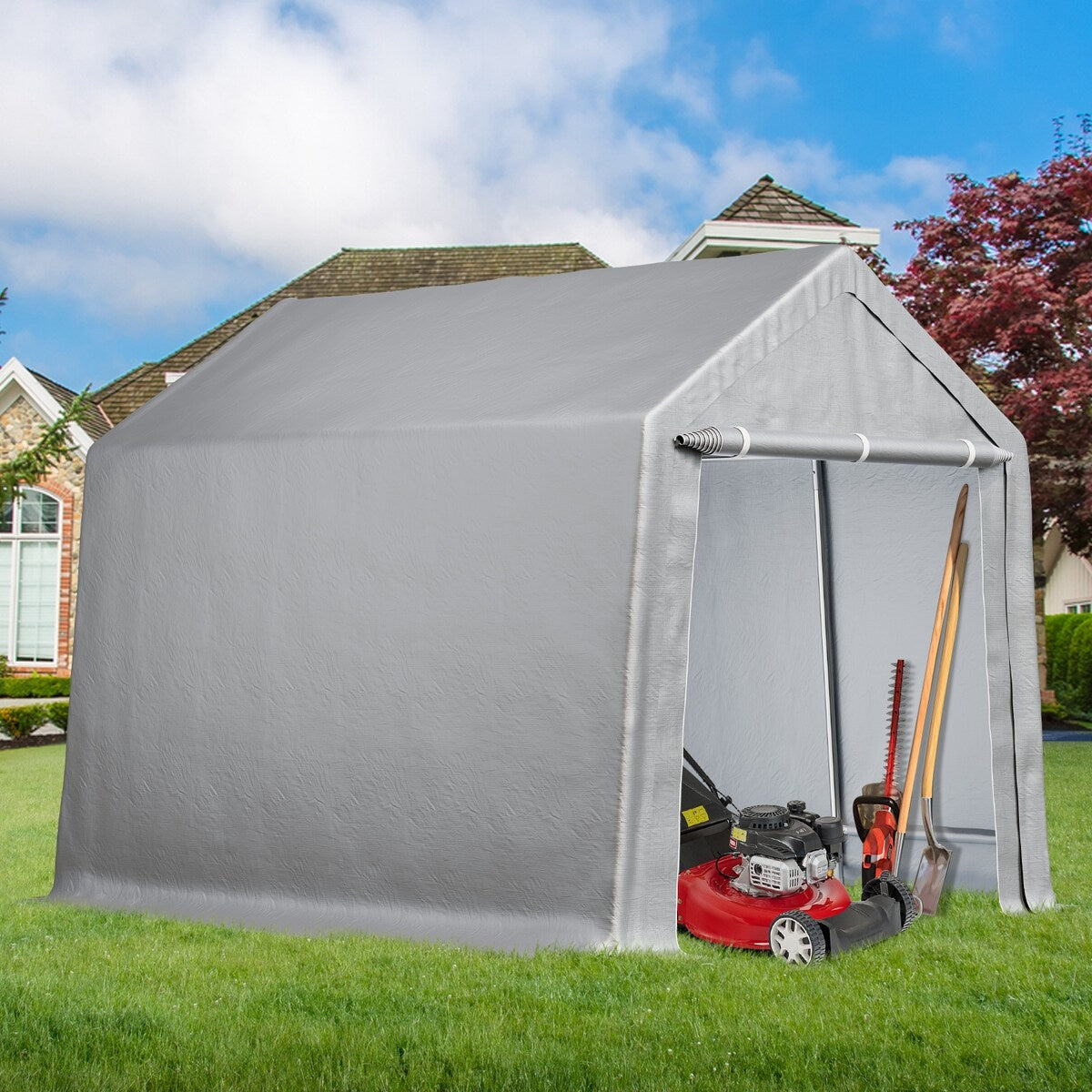 13x20Ft Portable Shed Outdoor Storage Shelter, FT Heavy Duty Storage Shed