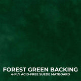 13x34 Shadow Box Frame Natural Wood | 3/4" Usable Display Depth | Includes a Forest Green Suede Acid-Free Backing Board