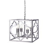 14" Brushed Nickel Metal Pendant Lamp