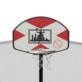 14-Feet Round Trampoline with Safety Enclosure, Basketball Hoop and Ladder