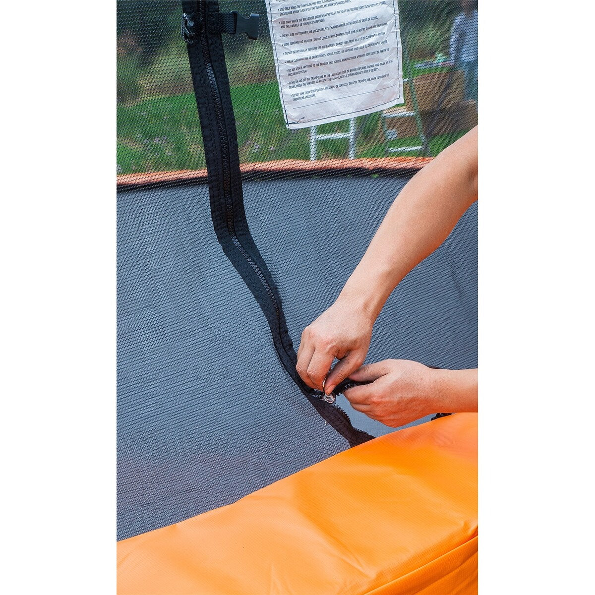 14 Ft Trampoline with Enclosure Net - N/A