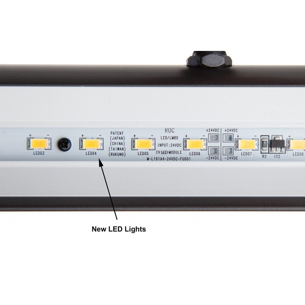 14" LED Piano Desk Lamp with Dimmer - Satin Nickel