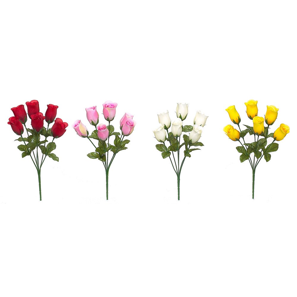 14-inch Rose Bud Bush (Pack of 24)